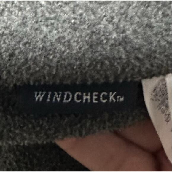 Lands End Orange Jacket Mens Windcheck Hooded Fleece Lined Large 42-44 EUC - Picture 7 of 13